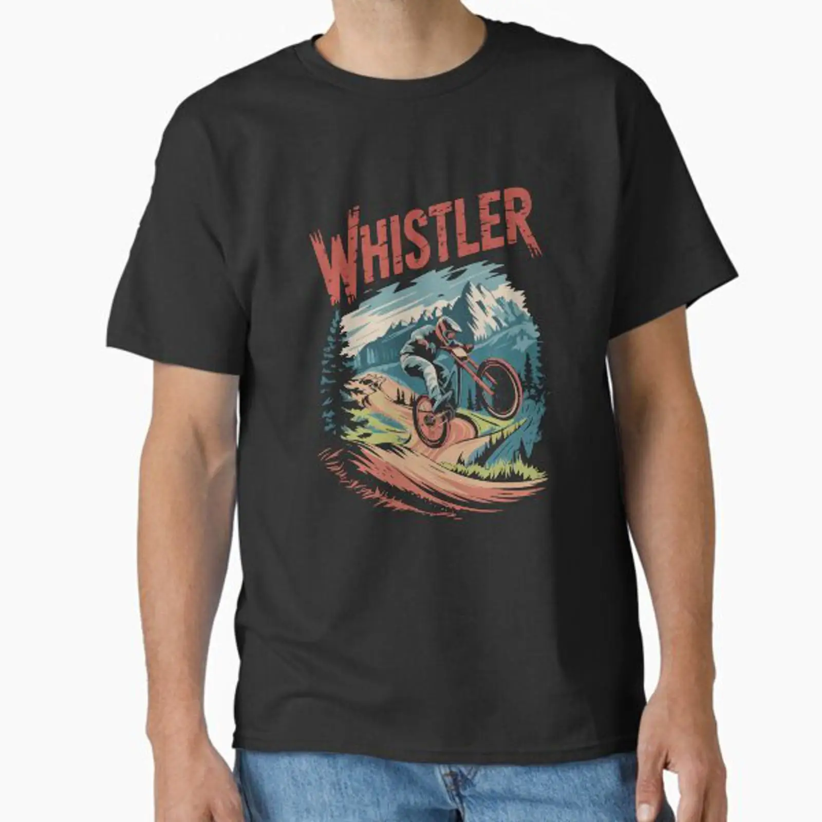 Mountain Biking Whistler - T-shirt vintage Whistler Bike Park MTB