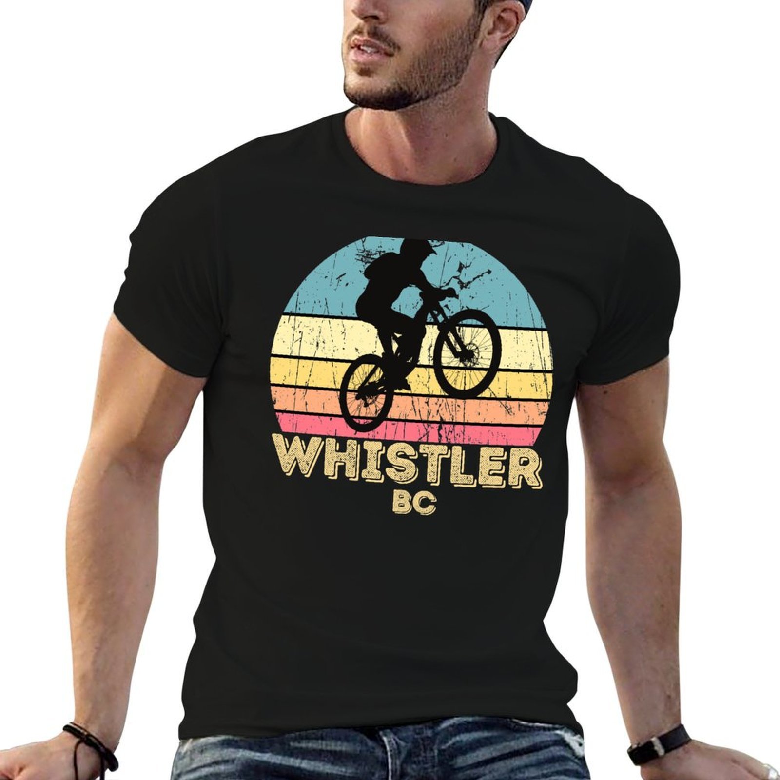 T-shirt de vélo de montagne de - Mountain Biking Whistler avis et prix