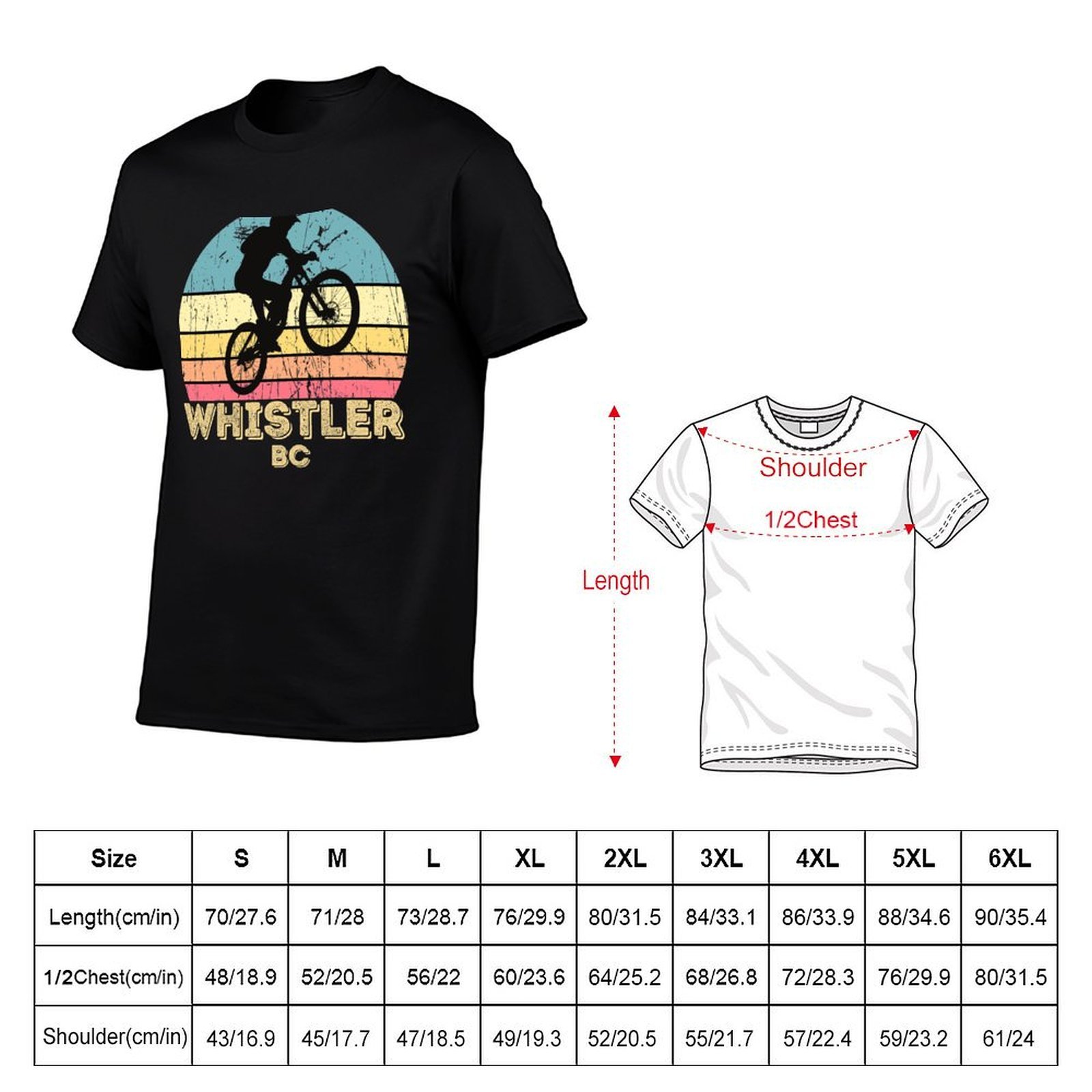 T-shirt de vélo de montagne de - Mountain Biking Whistler avis et prix