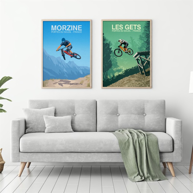 Affiche de piste de vélo de mo - Picture Of Mountain Biking avis et prix