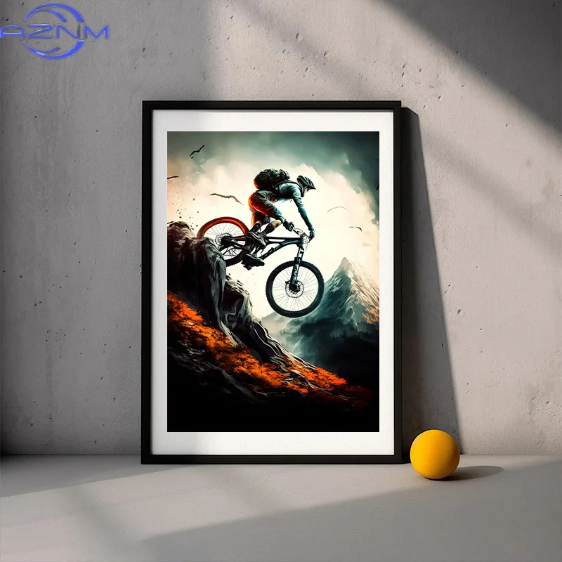 Affiches et impressions modern - Picture Of Mountain Biking avis et prix