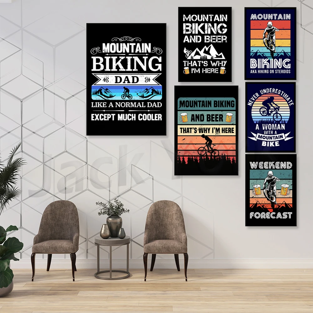 Go – peinture sur toile imprim - Picture Of Mountain Biking avis et prix